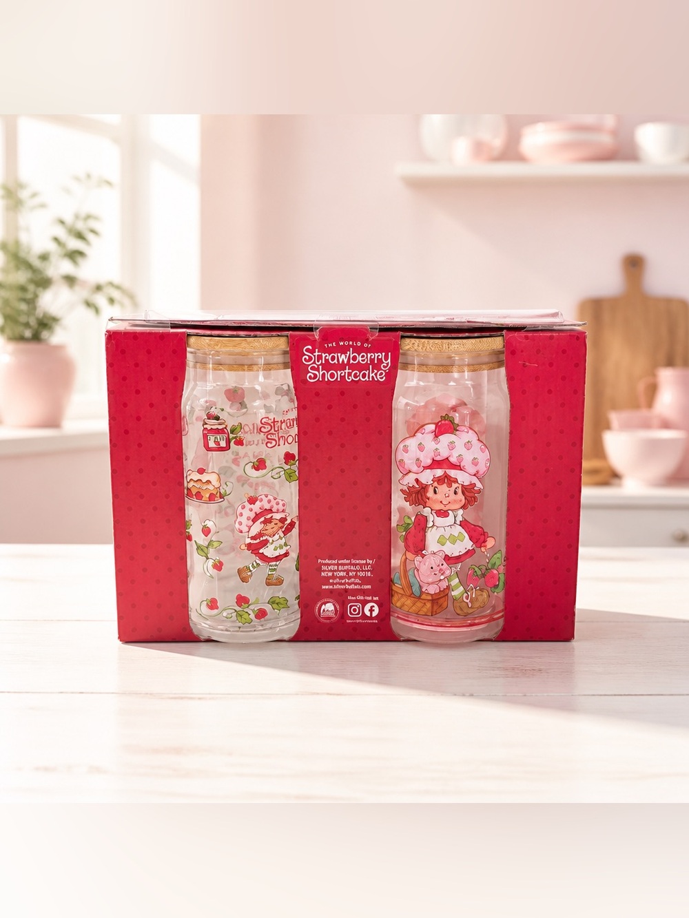 Strawberry Shortcake Glass Tumbler Set of 2